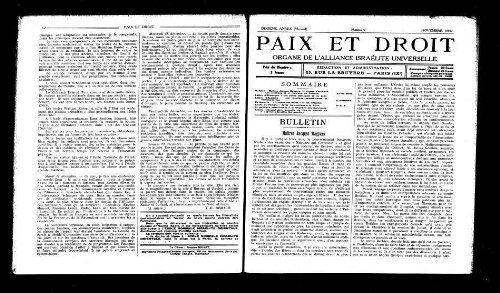 Paix et Droit.  (01/11/1930)